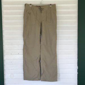 The North Face Tan Nylon Hiking Pants Women's 8